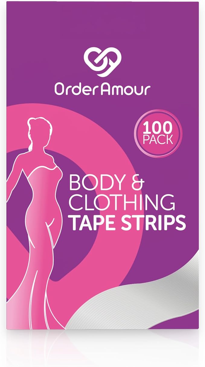 Double-Sided Clothing & Body Tape – 100 Strips