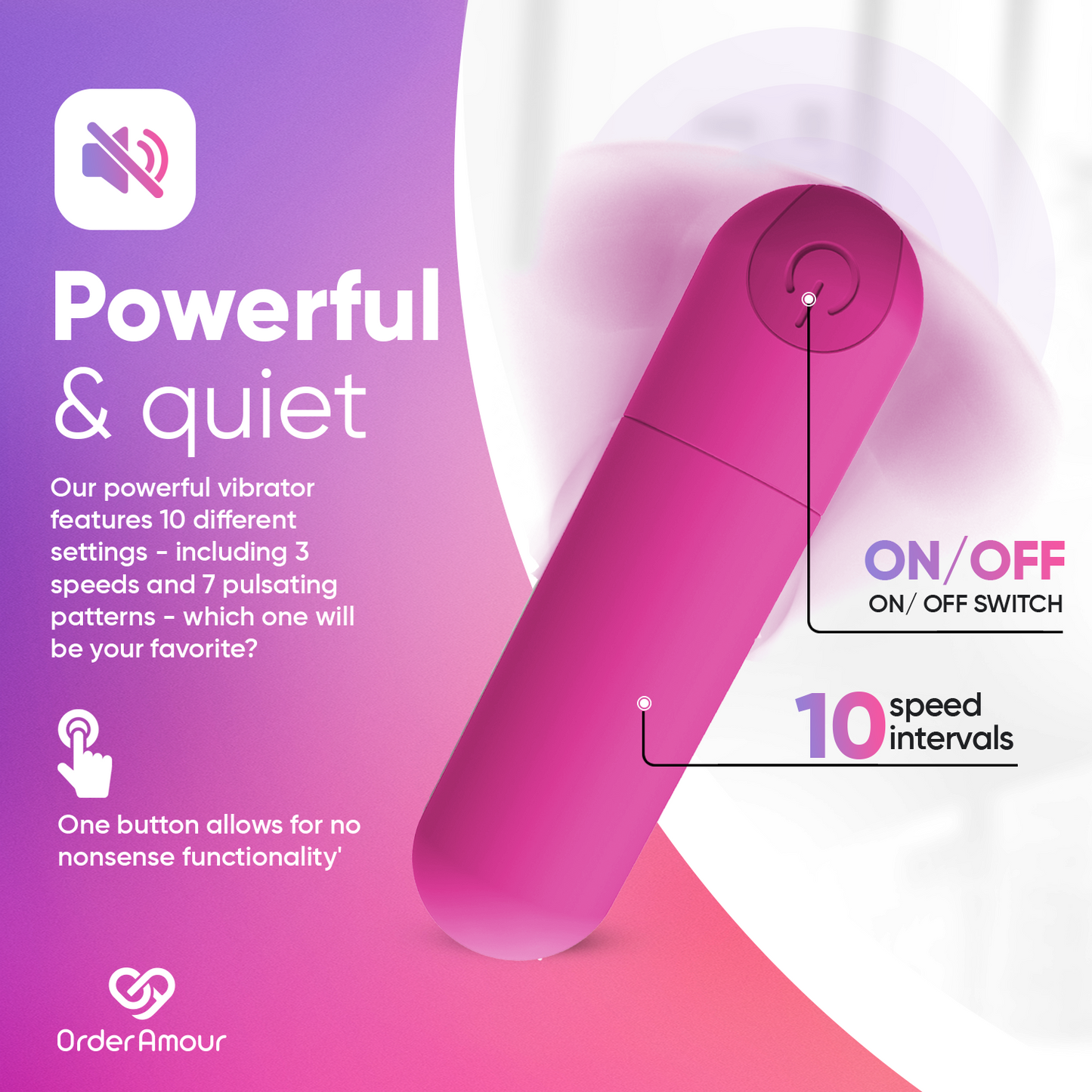 Pink Mini Bullet Vibrator