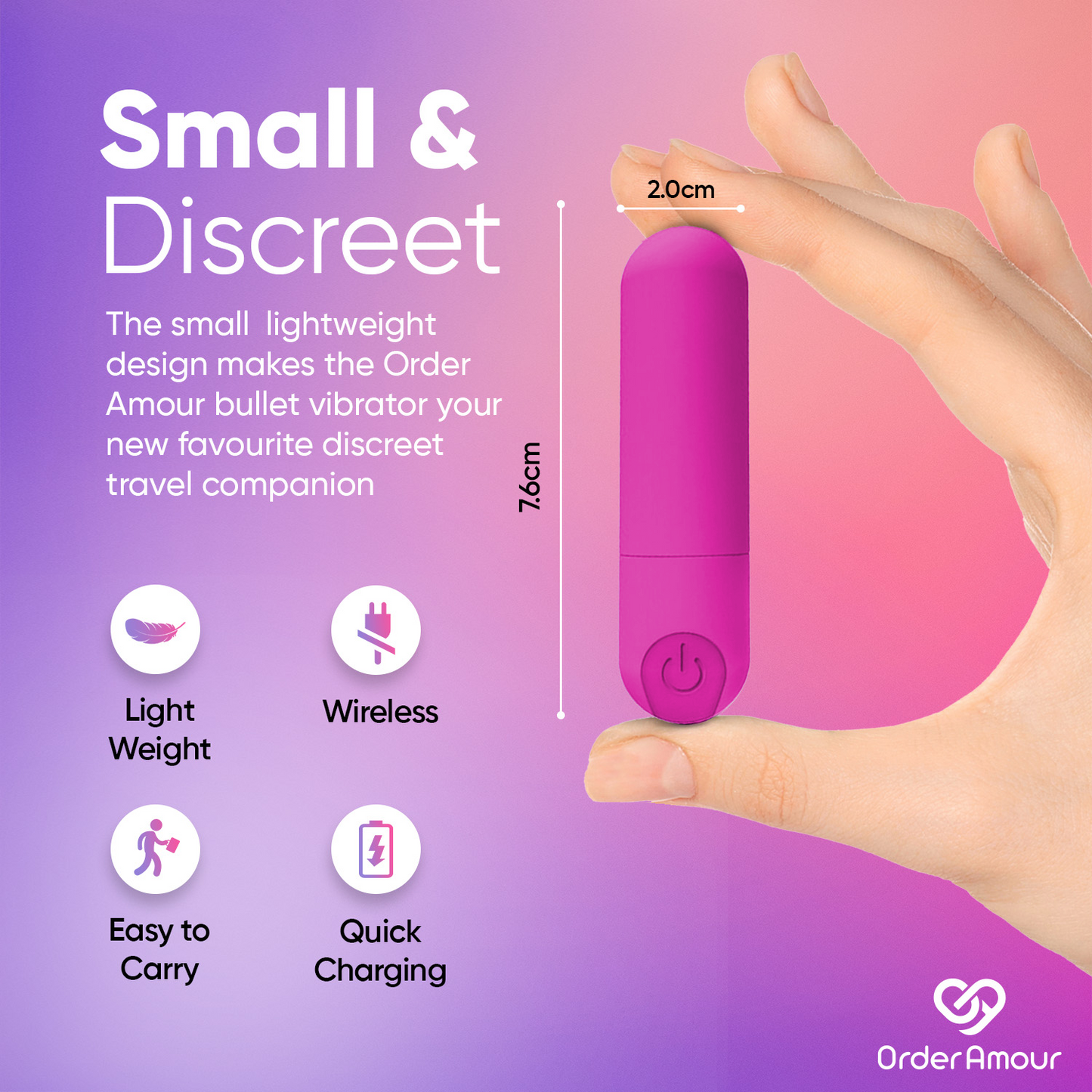 Pink Mini Bullet Vibrator